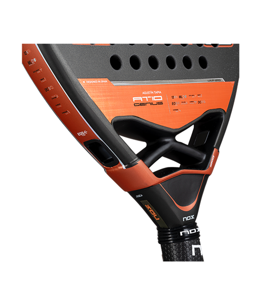 Ракетка NOX AT10 Genius Attack 12K 2025 — мощность и спин Agustín Tapia