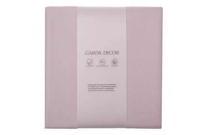 Простыня на резинке 160x200x30 Garda Decor розовая