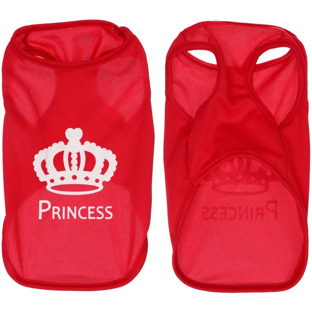 Майка для кошек и собак мелких пород «Бонита на стиле», мамина принцесса, размер S (обхват шеи 24, длина спинки 24см, объем груди 38см, от 2 до 4кг)