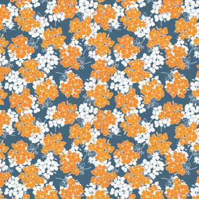 Flowering branches seamless pattern.