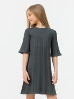 Платье для девочки AT445 темно-серый