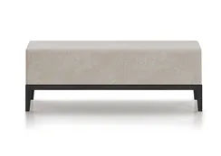 Банкетка Fjord 120 см (молочный рогожка, бук под эмалью)