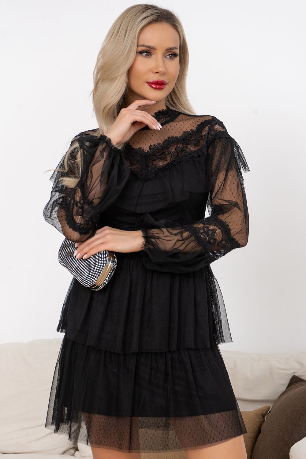 Платье Хилори (черный)  Р11-870 Nikol