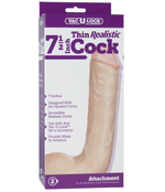 Тонкая реалистичная вагинально-анальная насадка