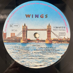 Винтажная виниловая пластинка LP Paul McCartney Wings London Town (Германия 1978)