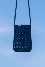 Вязаная сумочка FOS Темно-Синяя