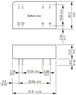 Преобразователь DC-DC модульный TRACO POWER TEN 3-0522