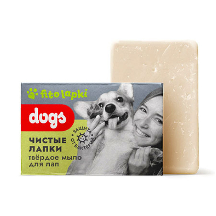 Твердое мыло для мытья лап Чистые лапки, 100 г (1,78 б)