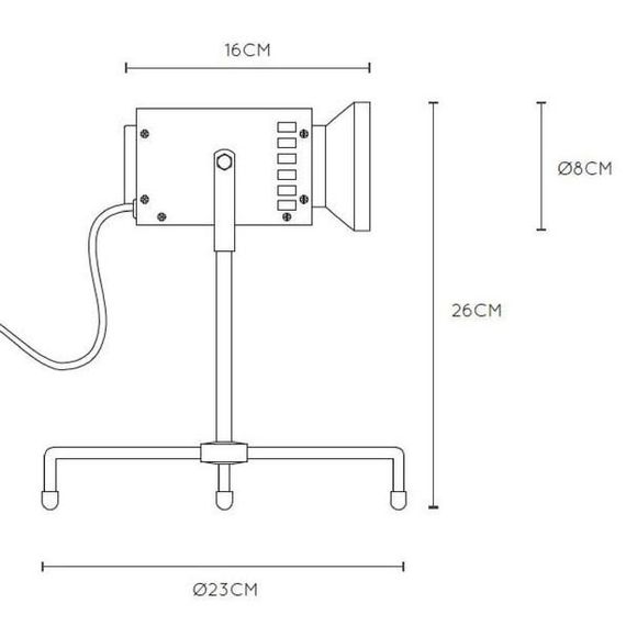Настольная лампа Lucide Beamer 05534/03/66