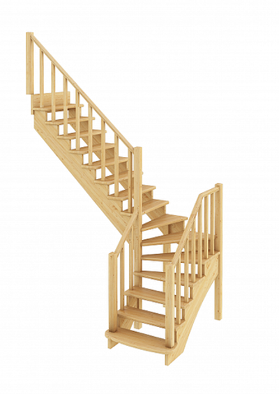 Лестница на второй этаж К-021м Левая