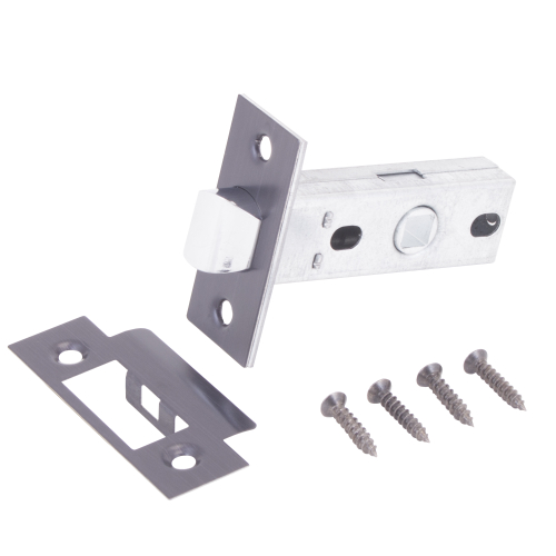 Защелка АЛЛЮР АРТ L45-8 МNВ графит, торц.планка 25мм б/ручек     / 11212