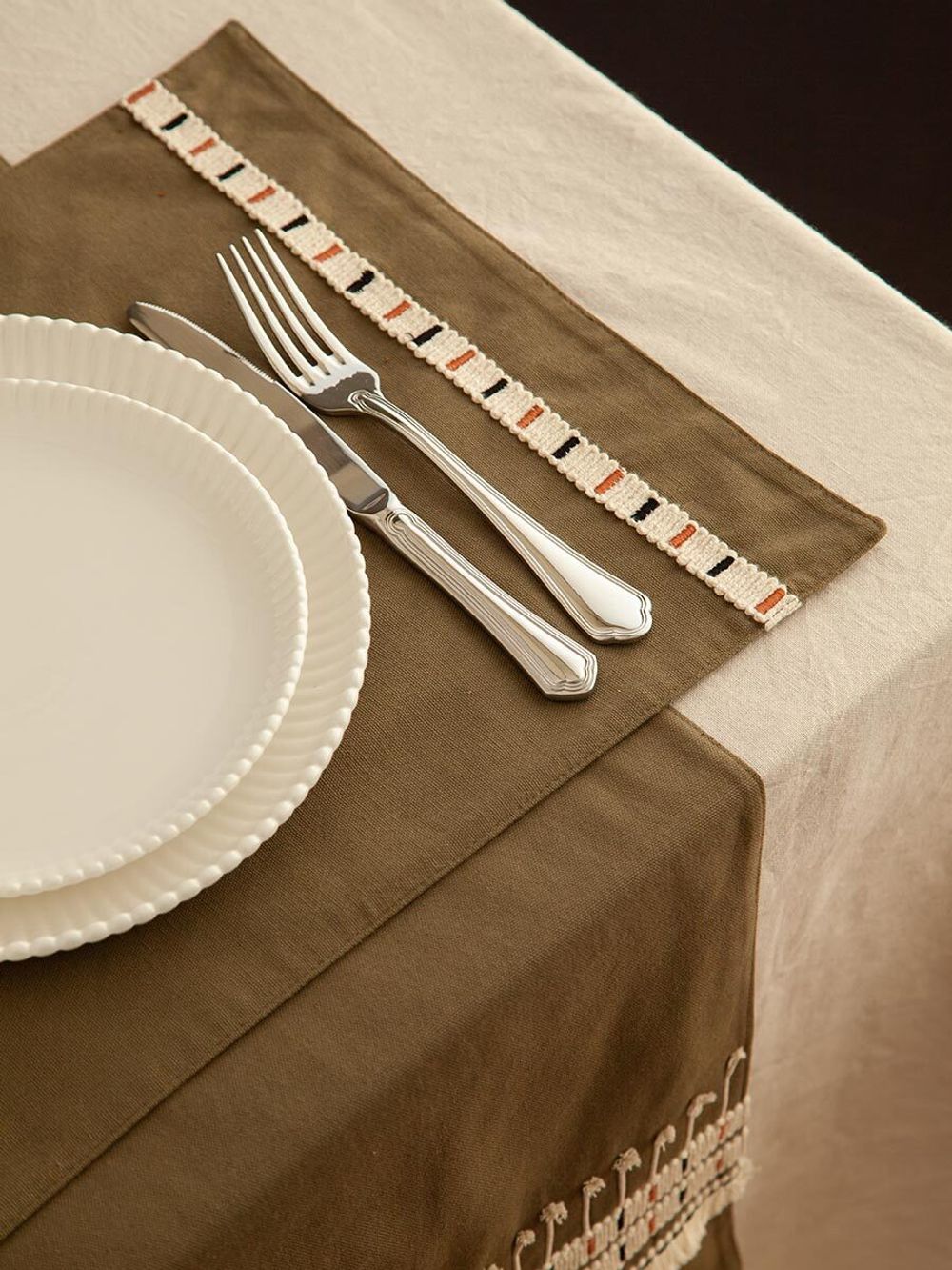 Салфетка под приборы Nomad grid из коллекции Ethnic, 33х48 см