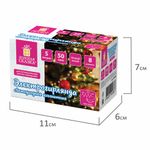 Электрогирлянда-нить комнатная "Стандарт" 5 м, 50 LED, теплый белый свет, 220 V, контроллер, ЗОЛОТАЯ СКАЗКА, 591343