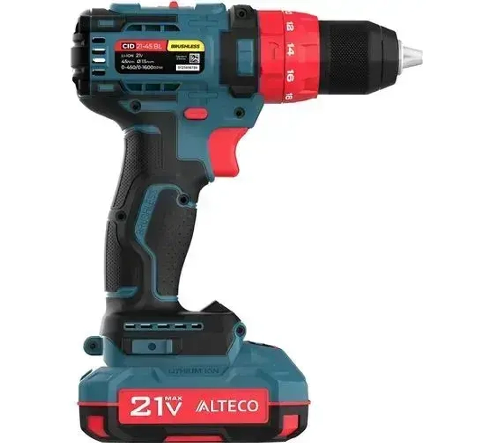 Дрель-шуруповерт, 28 мм, 21 В, 1600 об/мин, патрон - быстрозажимной, разноцветный, надежный