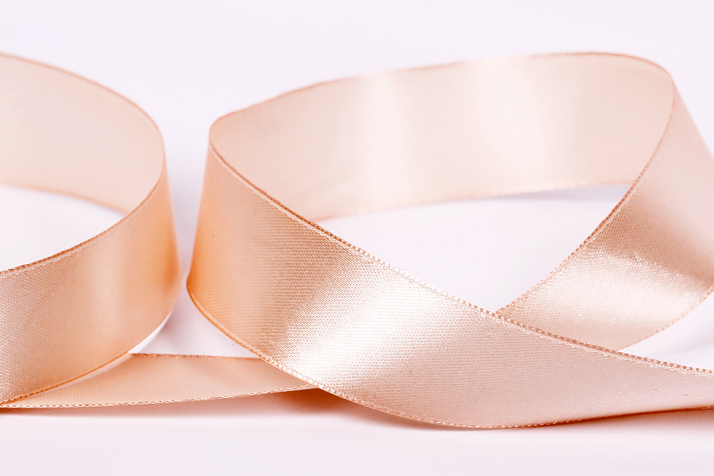 Лента атласная 25 мм "Gamma" №007 персиковый