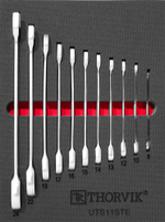 UTS11STE Набор ключей комбинированных трещоточных в EVA ложементе 280х375 мм, 11 предметов