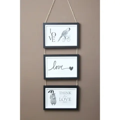 Фоторамка на 3 фото 10*15см «Maria» цвет черный