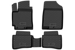 Коврики в салон для HYUNDAI Solaris (I, Iр), 2010-2017, 4 шт. (Повышенная устойчивость, повышенная износостойкость) FORMAT.20.41.210H