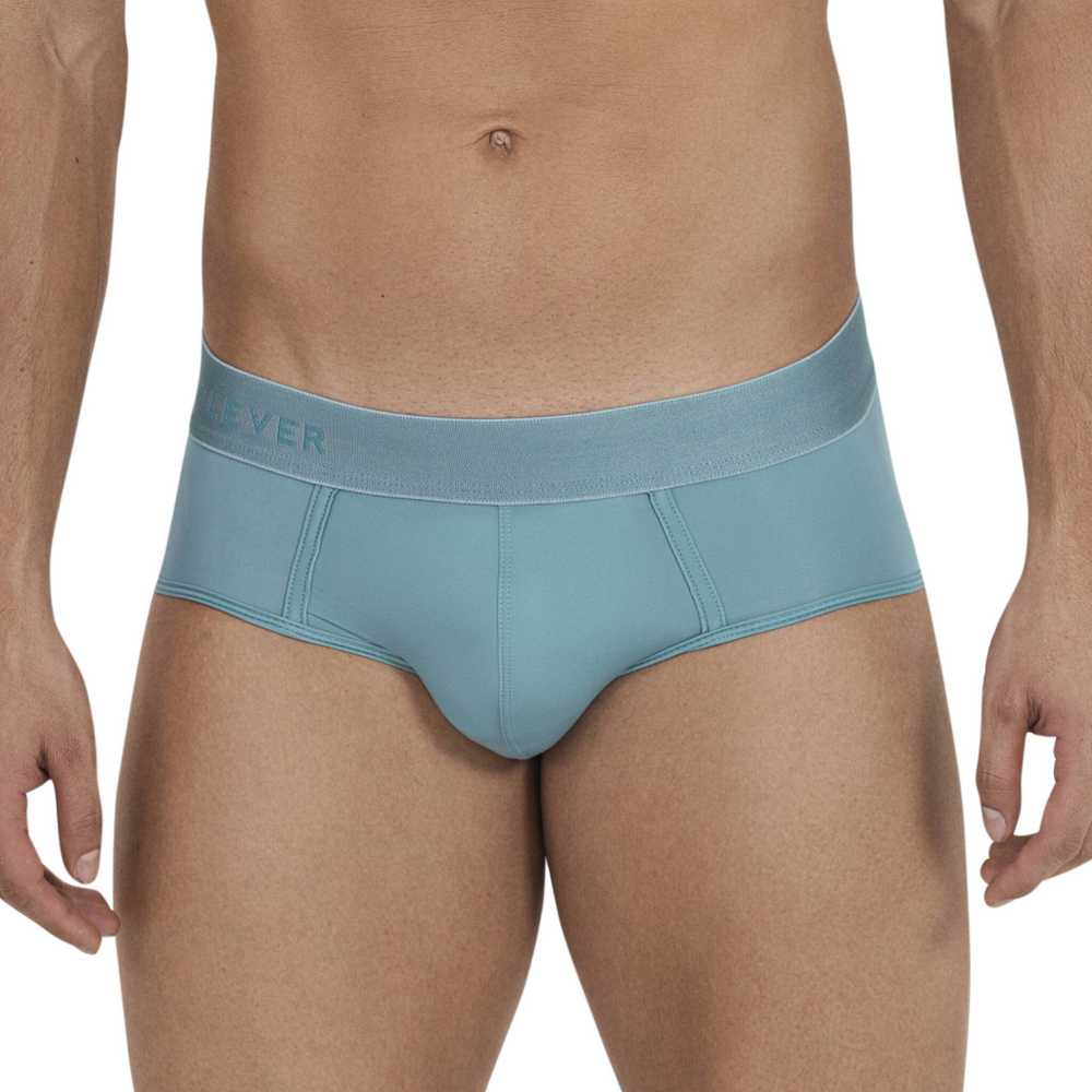 Мужские трусы брифы бирюзовые Clever VITAL PIPING BRIEF 112710
