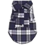 Кофта - рубашка фланелевая для мелких пород собак и кошек «BRO Style», цвет синий, р L