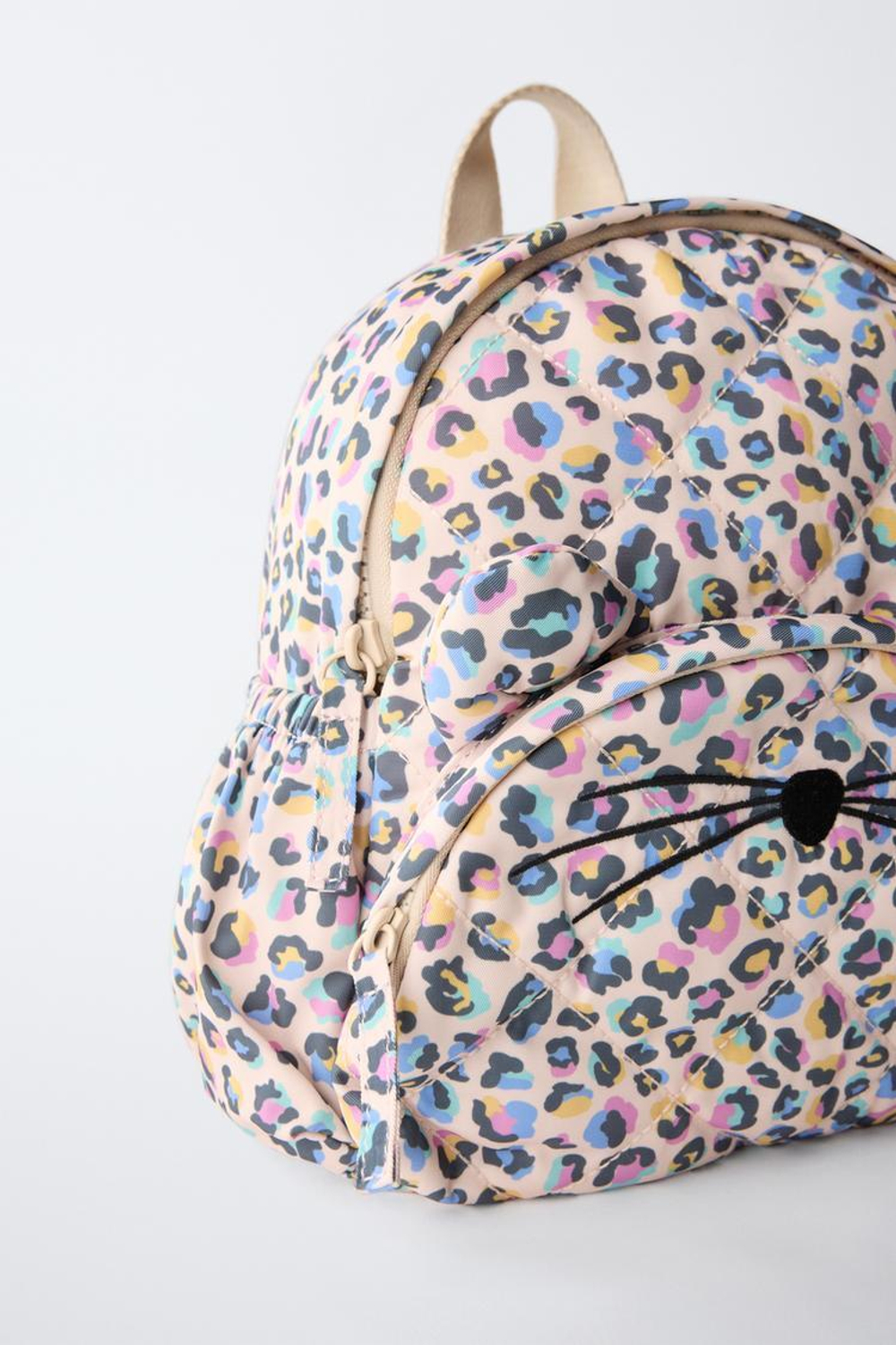 ZARA РЮКЗАК С ЖИВОТНЫМ ПРИНТОМ, РОЗОВЫЙ