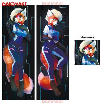 Дакимакура фурри Космическая панда арт. 0683