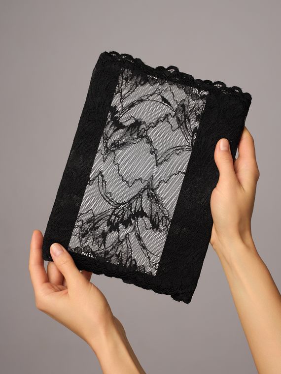 03-293 ОПТ Кружево эластичное 22 см, черный 170