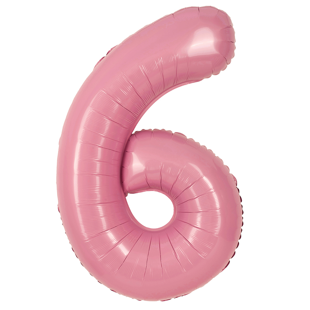 Цифра 6 пудровый д80