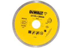 Диск алмазный сплошной (110х20 мм) для плиткореза DWC 410 DEWALT DT 3714