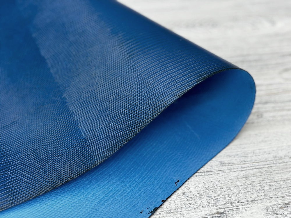 Lizard Blue (0,9-1,1мм), цв. Голубой, натуральная кожа