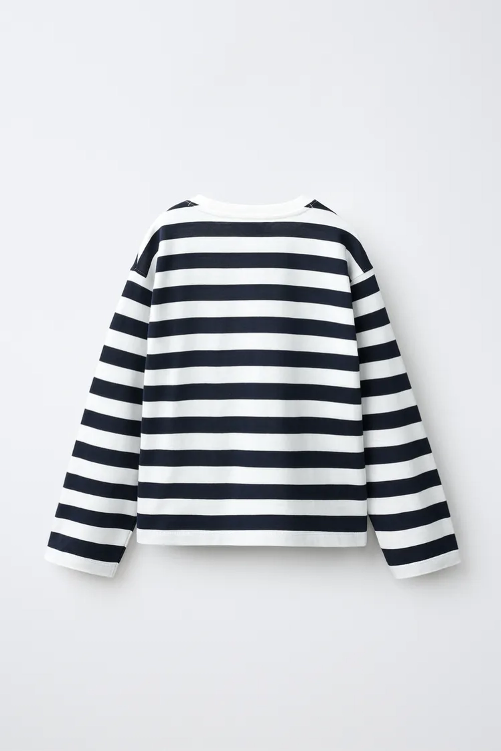 ZARA ФУТБОЛКА В ПОЛОСКУ, СИНИЙ/БЕЛЫЙ