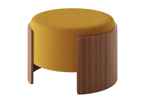Банкетка Lagom D 62 см (горчичный, орех)