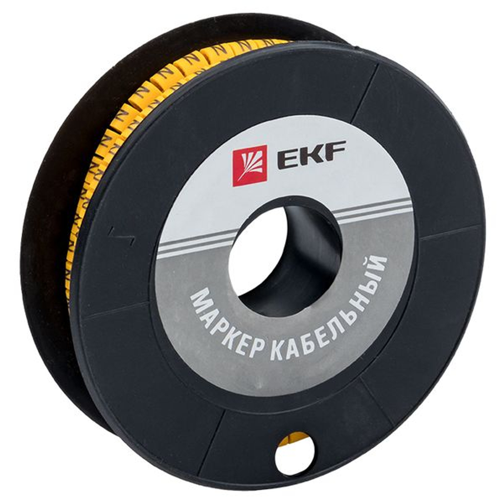 Маркер кабельный 6,0 мм2 "4" (350 шт.) (ЕС-3) EKF PROxima (200.00 шт.)