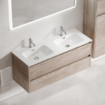 Тумба подвесная под раковину Sancos Libra, дуб галифакс натуральный 1190х450х500 мм