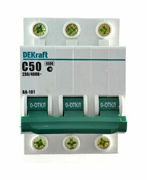 11083 Авт.выкл. 3п 50А ВА101 DEKraft