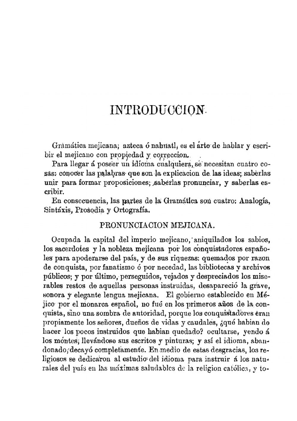 Gramática de la lengua azteca ó mejicana | Miguel Trinidad Palma