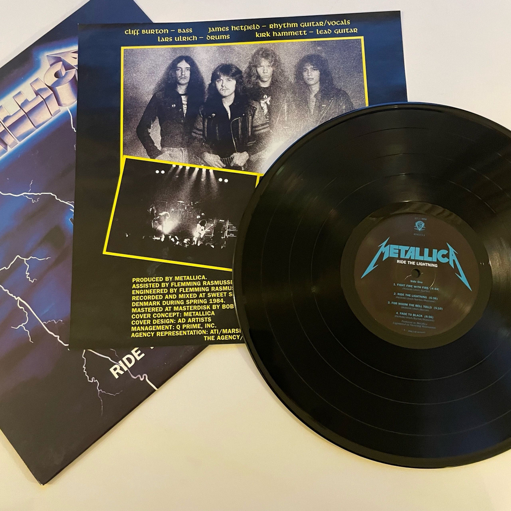 Винтажная виниловая пластинка LP Metallica Ride The Lightning (США 2008)