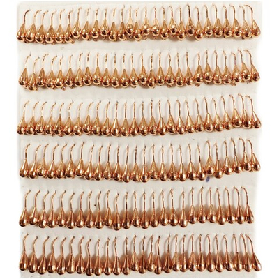 Мормышки вольфрамовые №2.5 Капля, цвет медь, 0,25 гр.( набор 10 штук) цена указана за 1 штук