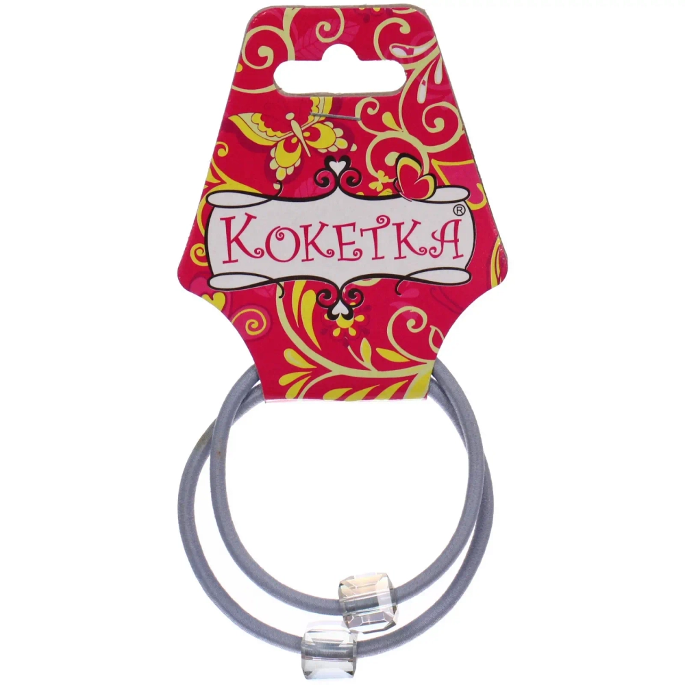 Резинки для волос 2шт «Астория», кристалики, микс 6 цветов, d-5,5см