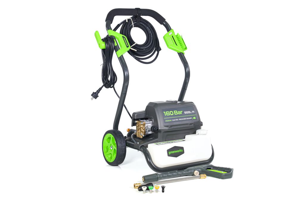 Мойка высокого давления Greenworks GPWG8II 5106807, 2800 Вт, 160 бар