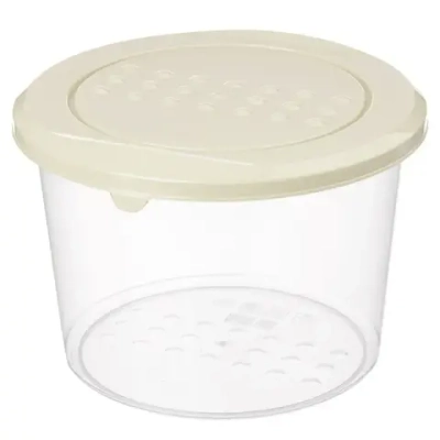 Контейнер для продуктов Asti круглый 0,8л (светло-бежевый)