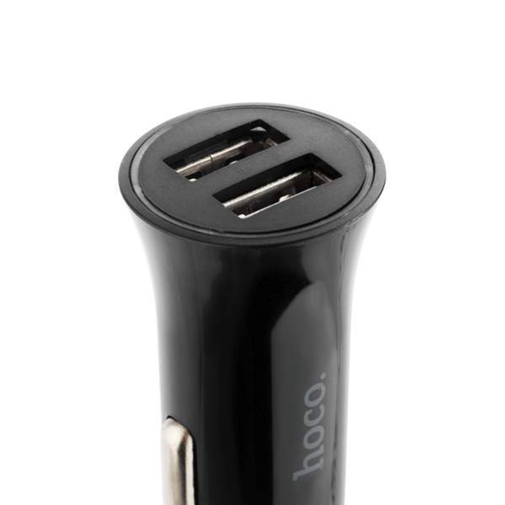 Разделитель автомобильный Hoco UC204 Car Charger (2USB: 5V &amp; 2.4A) Черный