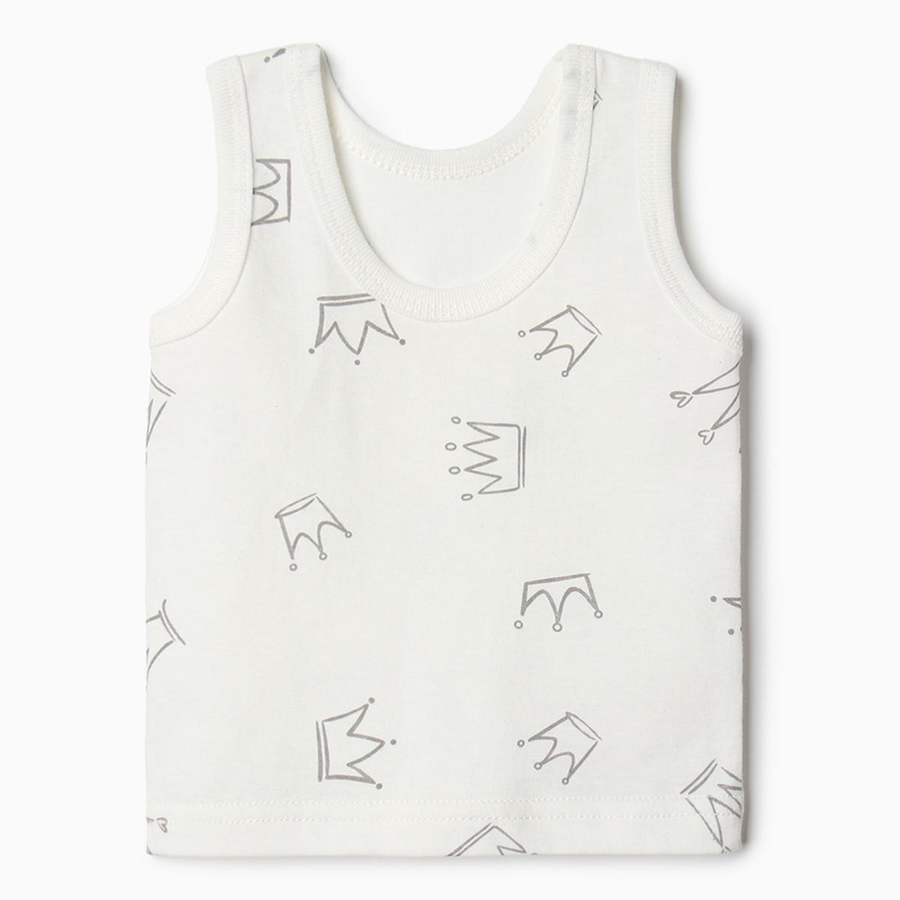 Майка Короны для дев., р. 86 см, бежевый 9932219 (Bloom Baby), 1 шт.