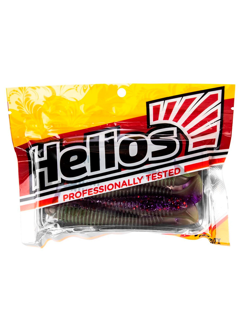 Виброхвост Helios Catcher 3,55"/9 см Black & Pearl 5шт. (HS-2-028)