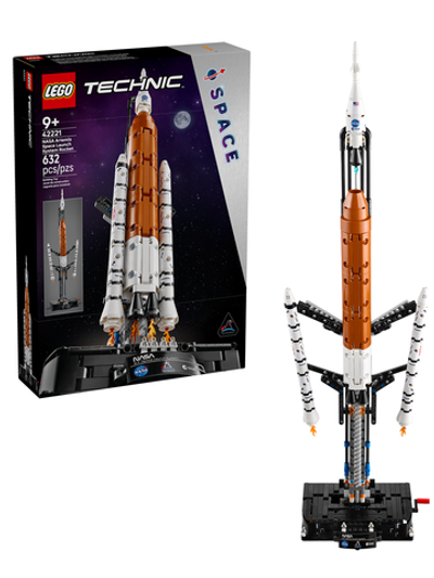 Конструктор Лего Техник Ракета-носитель 42221 | LEGO Technic NASA Artemis Space Launch System Космос 632 деталь 9+