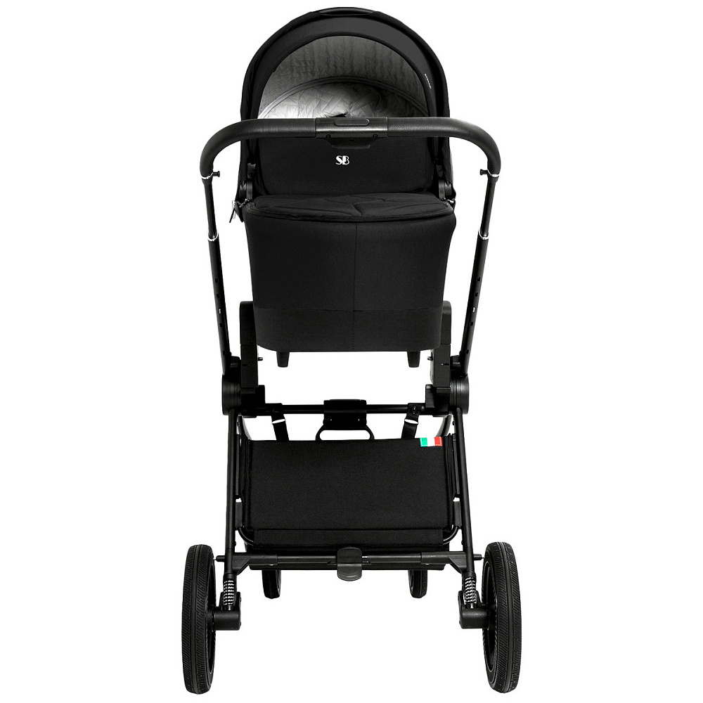 Коляска 4 в 1 Sweet Baby Stella + автокресло Elegante Plus с базой i-Size ISOFIX DK780 Black