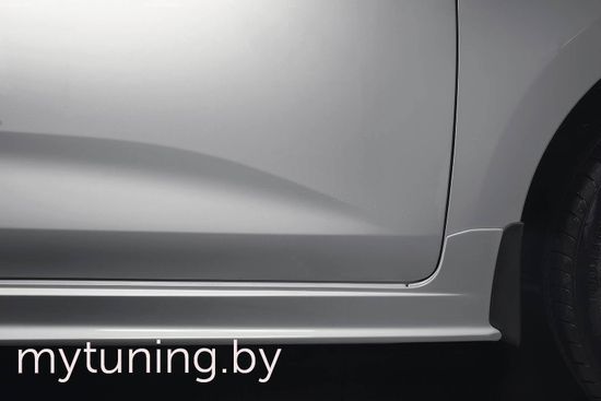 Накладки на пороги до брызговиков для Kia Rio IV