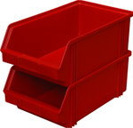 Ящик сплошной 400×230×150 мм, объем 13.8 л., арт.: 7963, красный, код: 00567