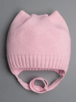 Шапка детская с ушками осенняя