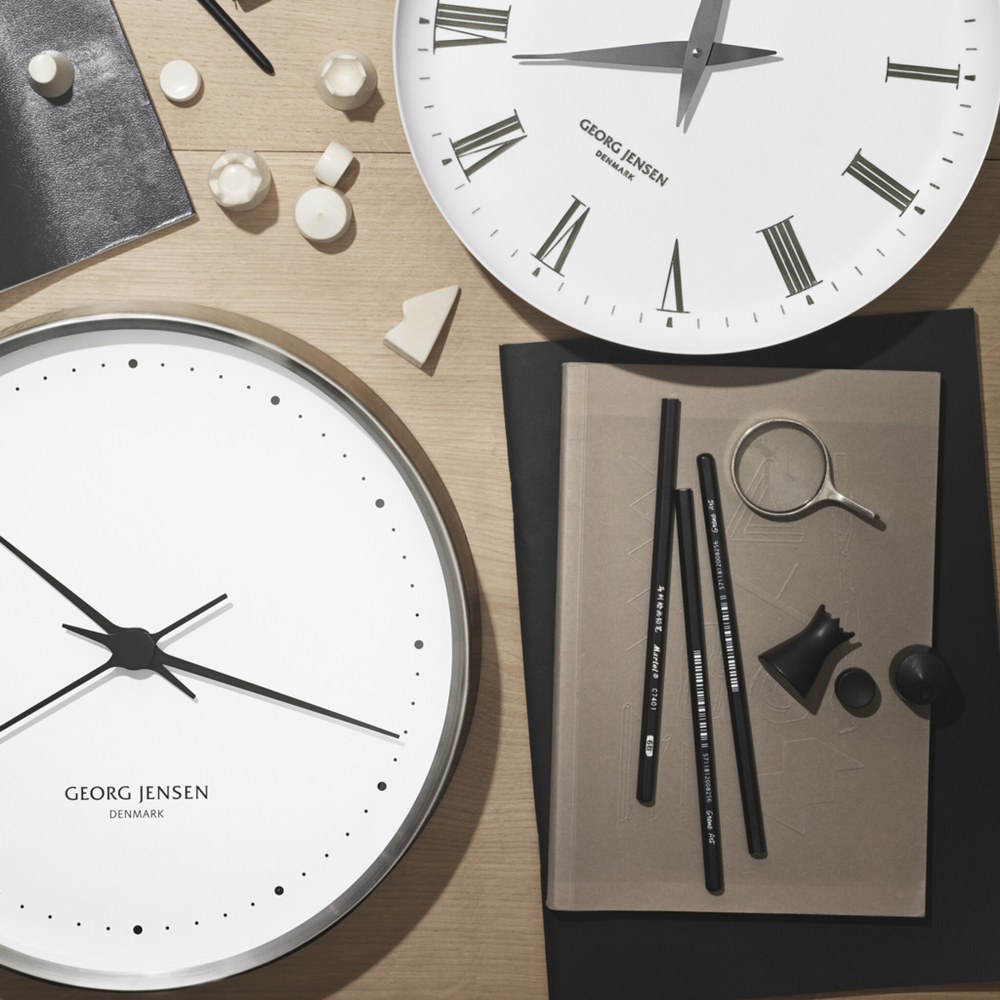 Часы настенные Georg Jensen Koppel, 30 см